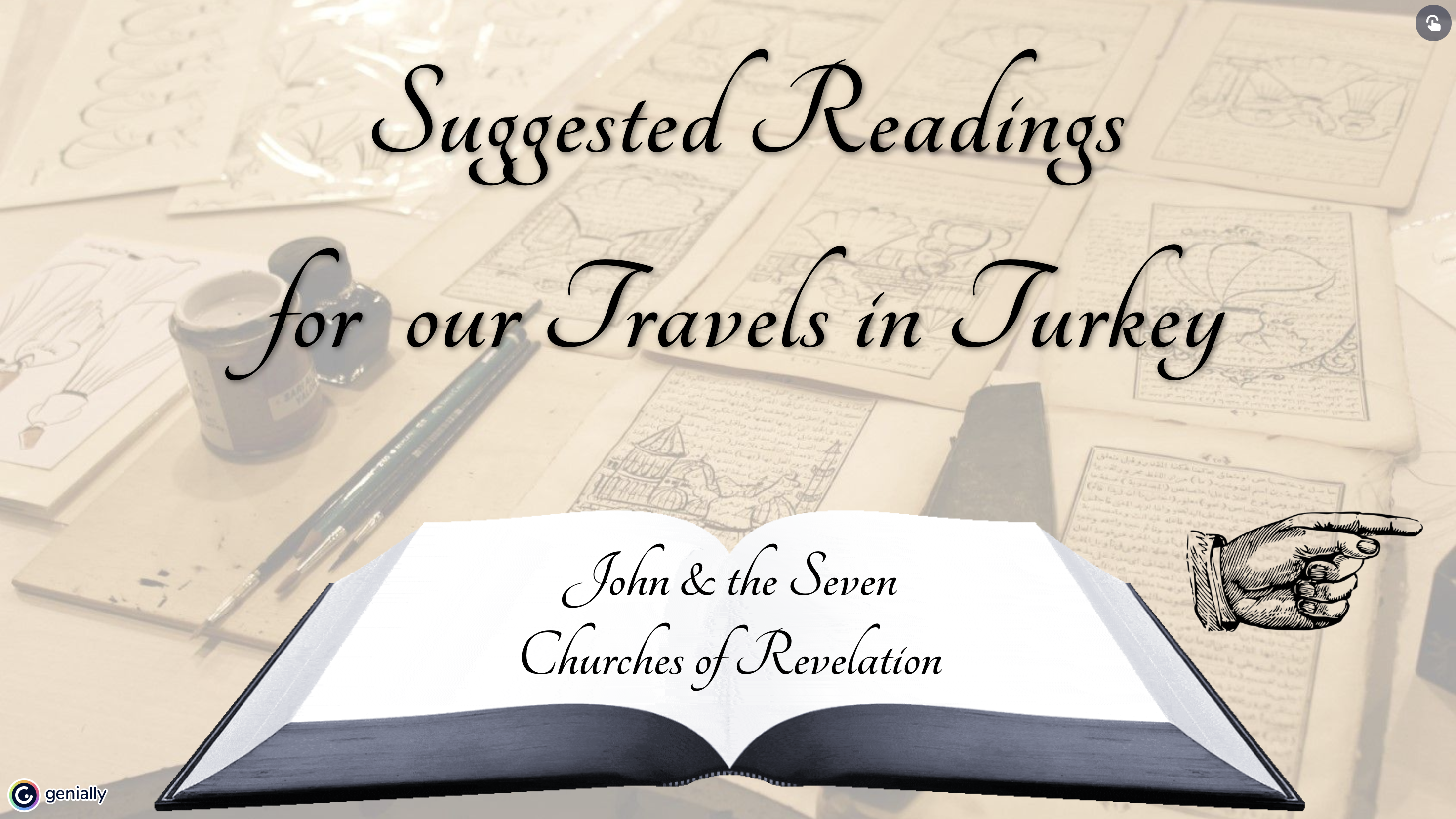 Suggested reading list for "John & the Seven Churches of Revelation" 