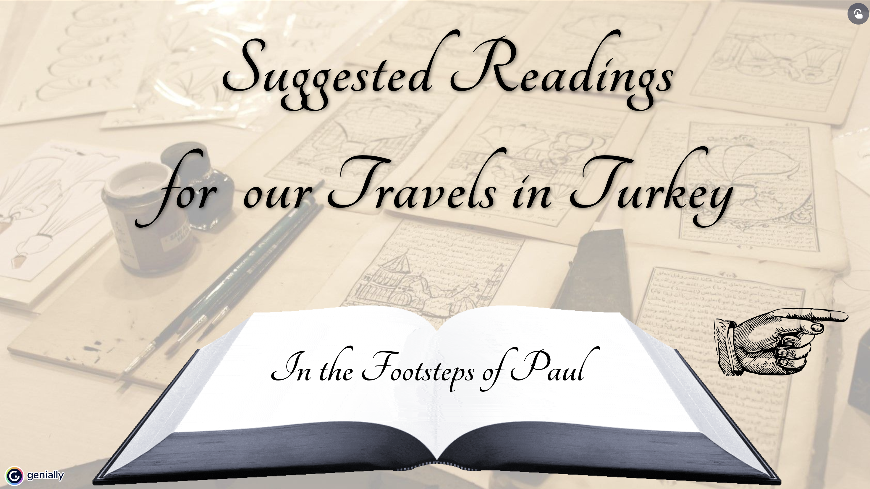 Suggested Reading List for "In the Footsteps of Paul"